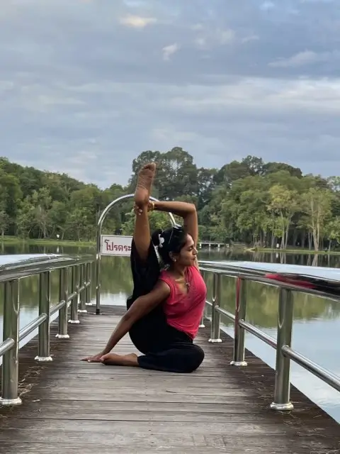 Shikha K. teaching Hatha, Vinyasa, Ashtanga, Yin, Restorative, Power classes